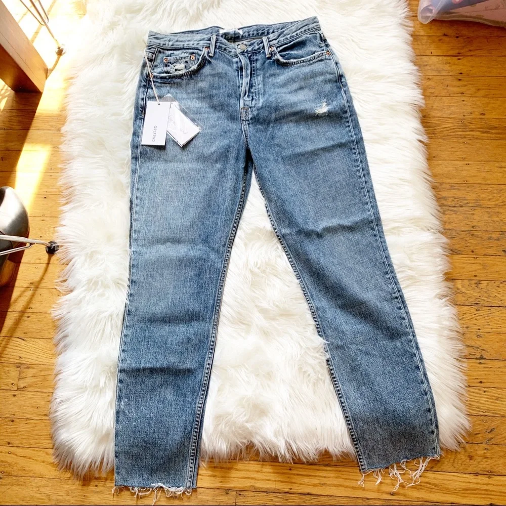 NWT GRLFRND karolina distressed skinny jean 30